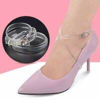 1 Pair Solid Transparent Invisible Silicone Shoelaces For Womens High Heels Elastic Anti-Falling Beam Shoe Strings Ankle Straps