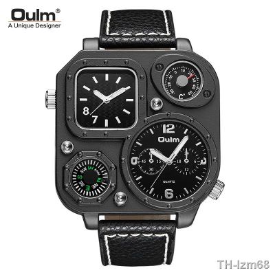 ⌚ นาฬิกา Oulm men big dial mountaineering multi-function electric watches