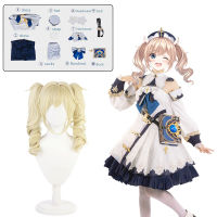 Game Genshin Impact Barbara nhildr Cosplay Costume Wig Cute Maid Dress Women Halloween Costume