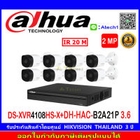 DAHUA กล้องวงจรปิด 2MP รุ่น DH-HFWB2A21P 3.6 (8)+XVR รุ่น DH-XVR4108HS-X1(1)