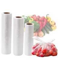 100PCS Transpare Roll Fresh-keeping Plastic Bags of Vacuum Food Saver Bag 3 Sizes Food Storage Bags with Handle Keep Fresh ZXH Cases Covers