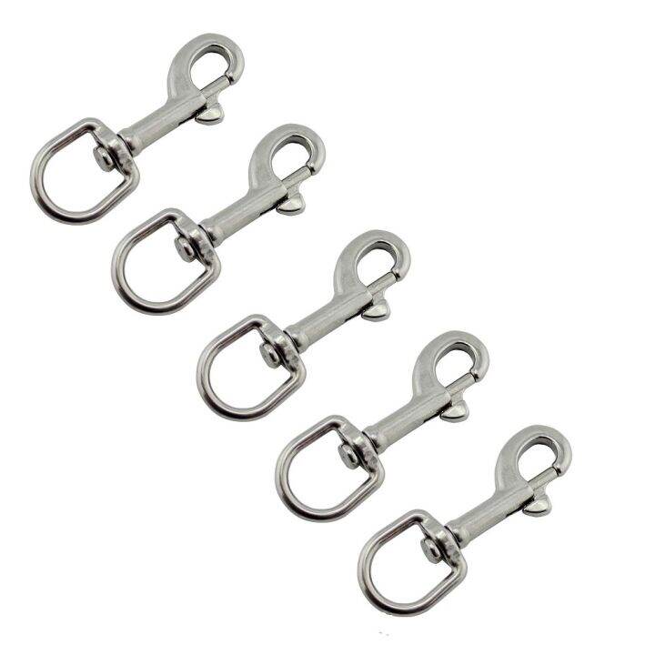 5pcs-316-stainless-steel-91mm-clasps-lobster-swivel-trigger-clips-snap-hook-heavy-duty-swivel-snap-hook