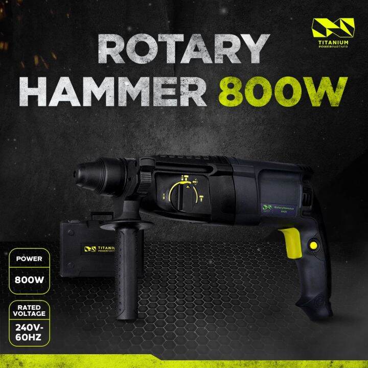 TITANIUM RH26 Rotary Hammer Drill 800W Lazada PH