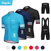 ✉☃﹊ New Explosive Cycling Clothing Set Raphaful Summer Men 39;s Short Sleeve Cycling Cycling Jersey Shorts Suit MTB Cycling Clothing