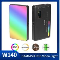 W140วิดีโอ LED RGB กล้องแบบชาร์จไฟได้3100Mah สมาร์ทโฟนไฟ Vlog ไฟโคมไฟสตูดิโอเติมสำหรับ Youtube Tiktok