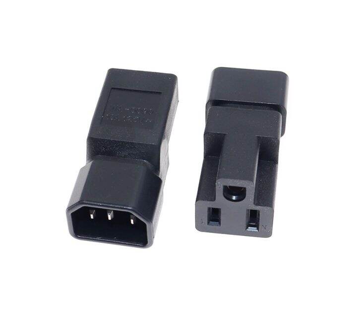 IEC 320 C14 to US Nema 5-15R AC Adapter,IEC 3Pin Male to American ...