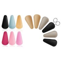 12 Pcs Scissors Sheath Safety Leather Scissors Cover, 6 Pcs 4 Colors &amp; 6 Pcs 3 Colors