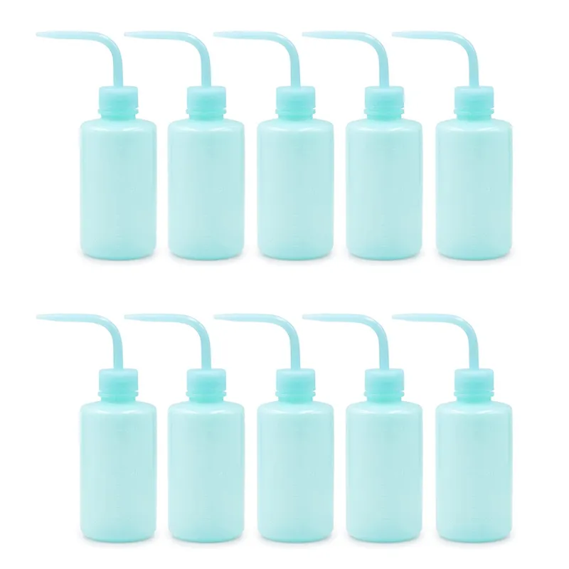 10 PCS 250Ml Mouth Squeeze Bottle Watering Cans Lab Plastic No Spill Bend  Mouth Watering Cans