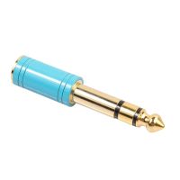 6.5Mm 6.35Mm 1/4 inci laki-laki ke 3.5Mm 1/8 inci perempuan Jack Stereo Headphone AUX kabel adaptor Audio Plug untuk gitar Plug Amplifier J