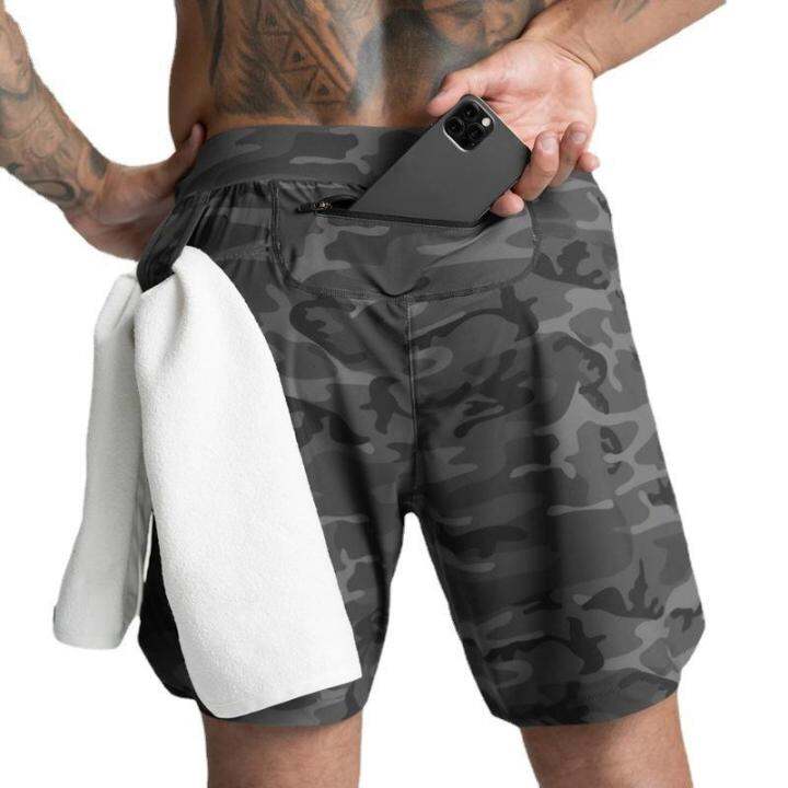 gym shorts with phone pocket