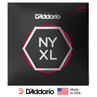 DAddario® สายกีตาร์ไฟฟ้า เบอร์ 12 วัสดุนิกเกิล อย่างดี ซีรีย์ NYXL ของแท้ 100% รุ่น NYXL1254 Heavy, 12-54) ** Made in USA **