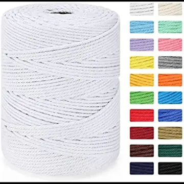 4mm X 50m Colored Rope For Diy Hand Knitting, Thick Cord For Woven