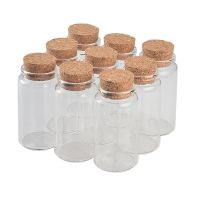 47x90x33mm 100ml Tiny Glass Bottles with Cork Empty Glass Bottles Glass Jars Vial for Home Decoration Artware Craftwork 24pcs