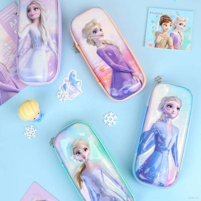Disney Frozen Children Pencil case Waterproof Durable Girls Cartoon Cute Stationery bag Storage Bag Pencil Box