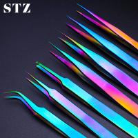 【cw】 STZ Eyelashes Eyebrow Forceps 6D Lashes Extensions Makeup Nipper Tools NB01-07