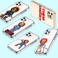 เคสโทรศัพท์ หรับ Samsung A34 M52 A04 M30S A23 M23 M53 M21 A54 M30 A40S A9 A14 A04S M33 Plus อ่อนนุ่ม โปร่งใส ปก T-139 Chucky