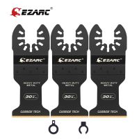 EZARC 3PCS Carbide Oscillating Saw Blades  Multitool Blades Quick Release for Hard Material  Hardened Metal  Nails  Bolts  Screw Shoes Accessories