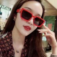 Shades Sunglasses Women European and American Glasses Big Box Retro Square Fashion Wide Side Sunglasses