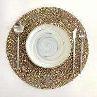 【CW】 Dining Table Woven Placemat Resistant Bowls Cups Coaster Tableware Supply