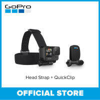 GoPro Head Strap + QuickClip, สายรัดหัว GoPro + คลิปหนีบอย่างรวดเร็วปรับได้อย่างเต็ม ที่เพื่อให้พอดีกับทุกขนาดสนุกกับกล้อง GoPro ทั้งหมด [GoPro Lifestyle]