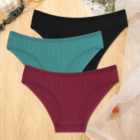 3Pcs Cotton Panties Women Comfortable Briefs Waffle Style Underwear Female S-XL Soft Underpants Ladies Panties 20