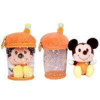 ถ้วยตุ๊กตาผ้ากำมะหยี่ Disney แท้สำหรับเด็กทำจากผ้าฝ้าย PP ปลอดภัยแบบสุ่มจี้เดซี่ตุ๊กตาคริสต์มาสกวางเรนเดียร์เด็ก