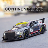 1:32 Miniature Scale Alloy Car Model Continental GT3 Sportcar Diecast Collection for Children Birthday Christmas Gifts Boys Toys