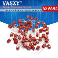 20PCS 684 63V 0.68UF Pitch 5mm 680nf 63V684J CBB Polypropylene film capacitor WATTY Electronics