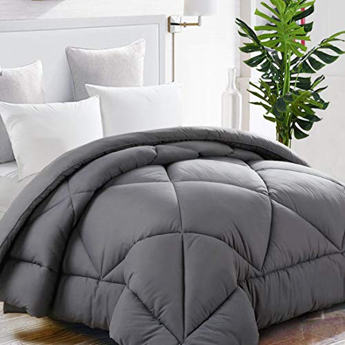 Ultra Soft All Season Quilted Hotel Down Alternative Comforter Reversible Fluffy 
