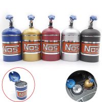 ﹍∈ NOS Bottle Car Ashtray Cigarette Smoke Holder Portable Storage Metal Ashtray For Honda Toyota BMW Kia Alfa Volvo Peugeo