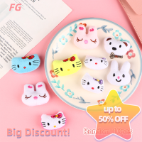 ?【Lowest price】FG 10ชิ้นตุ๊กตาผ้าพลัฌผสมกาชาปูนของเล่นสัตว์น่ารักของเล่นของขวัญสำหรับเด็กเข็มกลัดเสื้อผ้าวัสดุเครื่องประดับผม