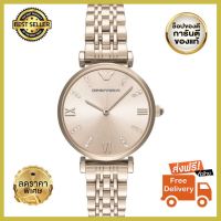 Free Shipping EMPORIO ARMANI นาฬิกาผู้หญิง Gianni T-Bar Rose Gold Dial - Rose Gold รุ่น AR11059 บอกเวลา หรูหรา มีระดับ ประทับใจแฟน