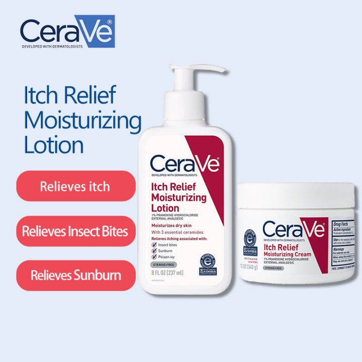 CeraVe Eczema Itch Relief Moisturizing Lotion, Creamy Oil Moisturiser