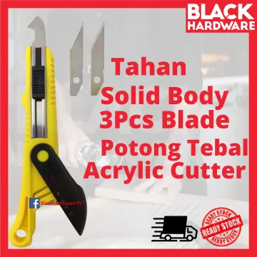 1 Pc Cutter With 10 Blades 16x3.5cm For Acrylic Plastic Sheet