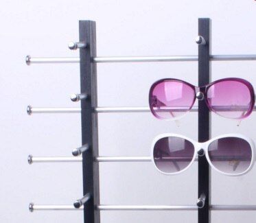 Premintehdw W32 * H42.5 * D15CM Counter Topแว่นตาไม้แว่นตากันแดดขาตั้งแสดงแว่นตาราวชั้นวางของ6ชั้นและ2คอลัมน์
