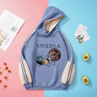 Arizona Man Hoodies Patchwork Sweatshirt Casual Thick Harajuku Tracksuits Men Streetwear Astronaut Couples Clothes Free Shipping