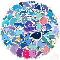 [NEW EXPRESS]✖ 50Pcs/Set ❉ Blue Whale Series 02 Stickers DIY Fashion Mixed Waterproof Doodle Decals