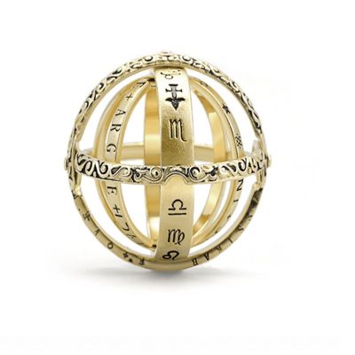 Ring Deformation Rotating Astronomical Ball German R Ball-shaped Couple Ring