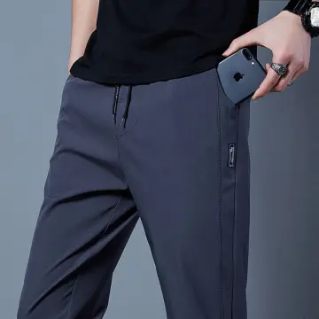 Mens Stretch Elastic Business Pants - Best Price in Singapore