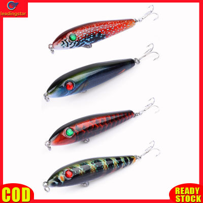 LeadingStar RC Authentic 9.5cm/11.6g Topwater Pencil Fishing Lure Artificial Fake Bait Fishing Gear Accessories With Barb Hooks