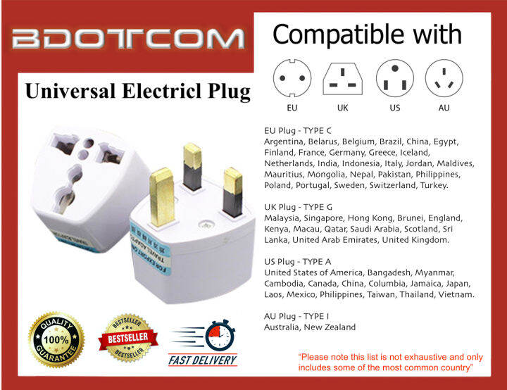 Universal Electrical Plug Converter Travel Adapter Socket suitable for