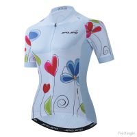 【hot】✥  2022 Cycling Jersey Mountain Road MTB Top Pockets Shirt Short  Sleeve Female Racing Clothing