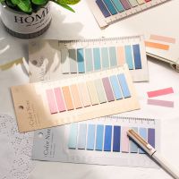 200 Sheets Sticky Notes Transparent Self-Adhesive Annotation Reading Book Notepad Bookmarks Tab Kawaii Cute Stationery