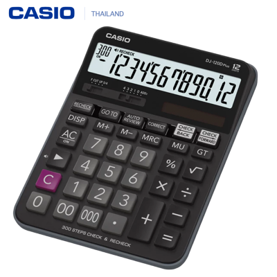 CASIO เครืองคิดเลข 12 หลักรุ่น MJ-120D Plus [ประกัน CMG 2 ปี]เครื่องคิดเลข Casio MJ-120 12หลักเครื่องคิดเลขตั้งโต๊ะMJ120
