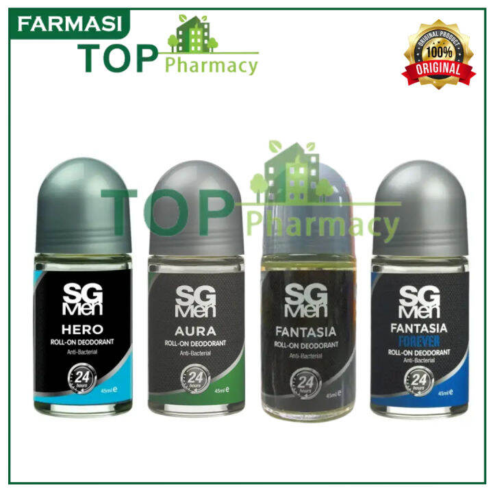 SG Men Deodorant Roll On 45ml ( Hero / Aura / Fantasia / Fantasia