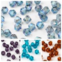 Wholesale glass crystal beads 4mm 6mm Austria glass beads charm glass beads loose beads for jewelry making DIY