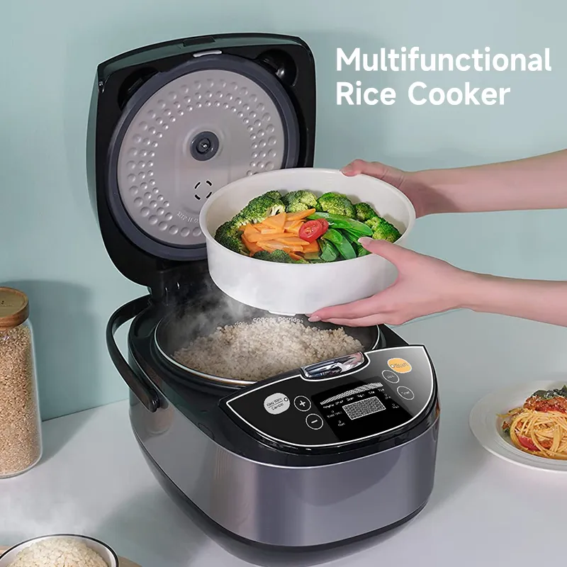 Rice Cooker (2L-6L) Home Intelligent Insulation Multi-function 304  Stainless Steel Inner Pot Spoon Steamer And Measuring Cup Dormitory Small  Appliances Can Acco…