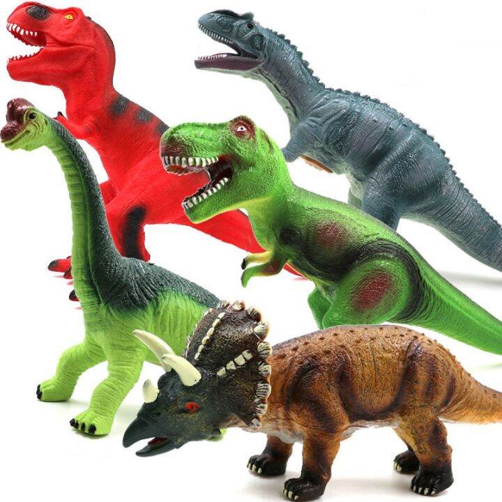 Dinosaur toy simulating calls the Jurassic dinosaurs boys and girls