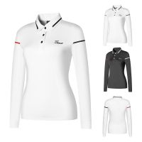 ★New★ Titleist เสื้อโปโล ระบายอากาศ แบบแห้งเร็ว พอดีตัว แฟชั่นสําหรับผู้หญิง ใส่เล่นกีฬากอล์ฟ กลางแจ้ง