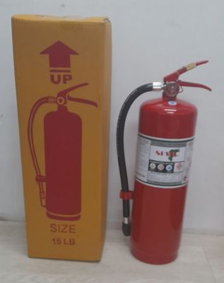 ถังดับเพลิง เครื่องดับเพลิง ขนาด 15 LB(ปอนด์) ถังสีแดงแบบแห้ง ถังดับเพลิงแบบแห้ง เครื่องดับเพลิงแบบแห้ง